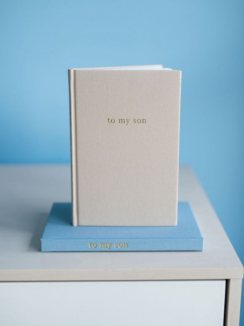 personalised baby journal | to my son | classic edition baby shower gift
