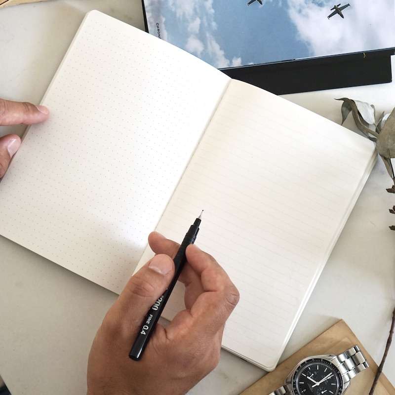 Personalised Notebook | Softcover Leather Bullet Journal