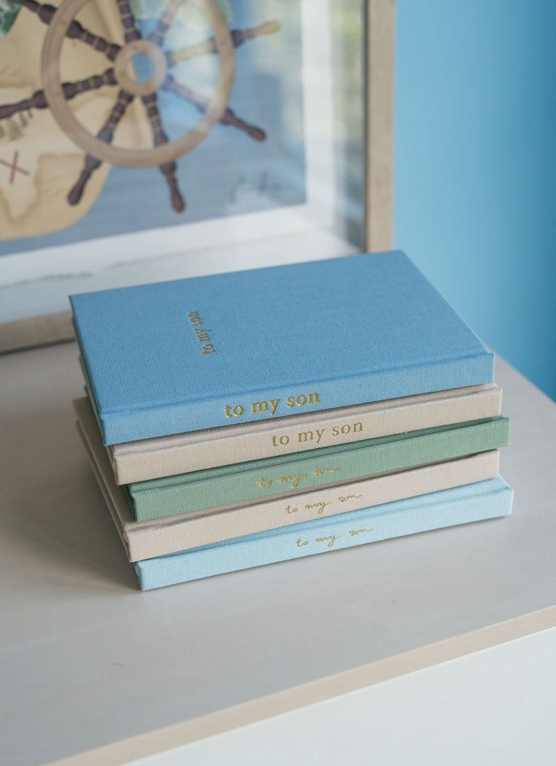 personalised baby journal | to my son | classic edition baby shower gift