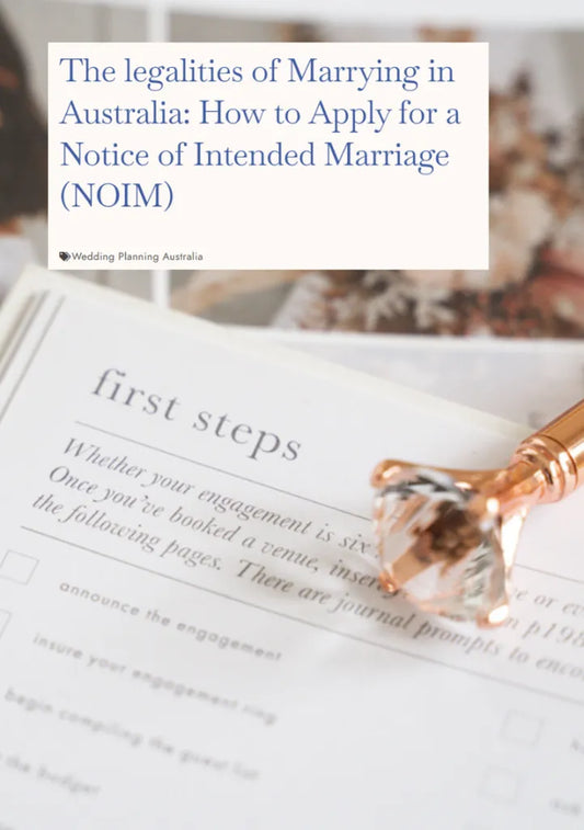 Notice of Intended Marriage Australia | NOIM Guide