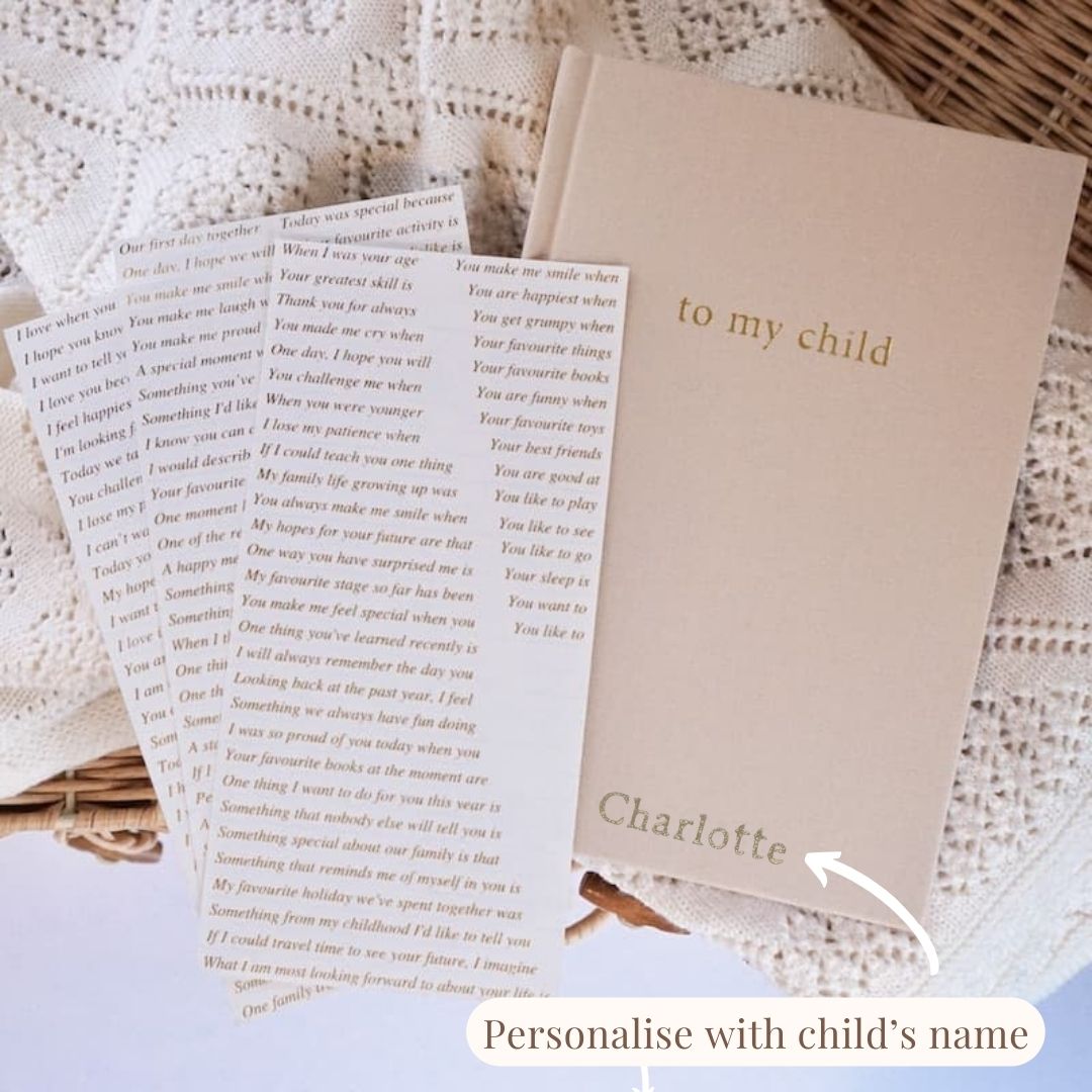 personalised baby journal | to my child
