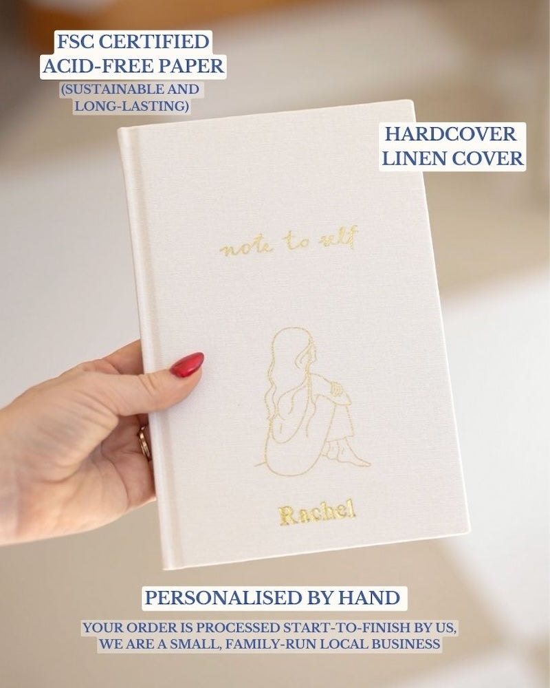 Personalised Gratitude Journal | Note to Self | Illustrated