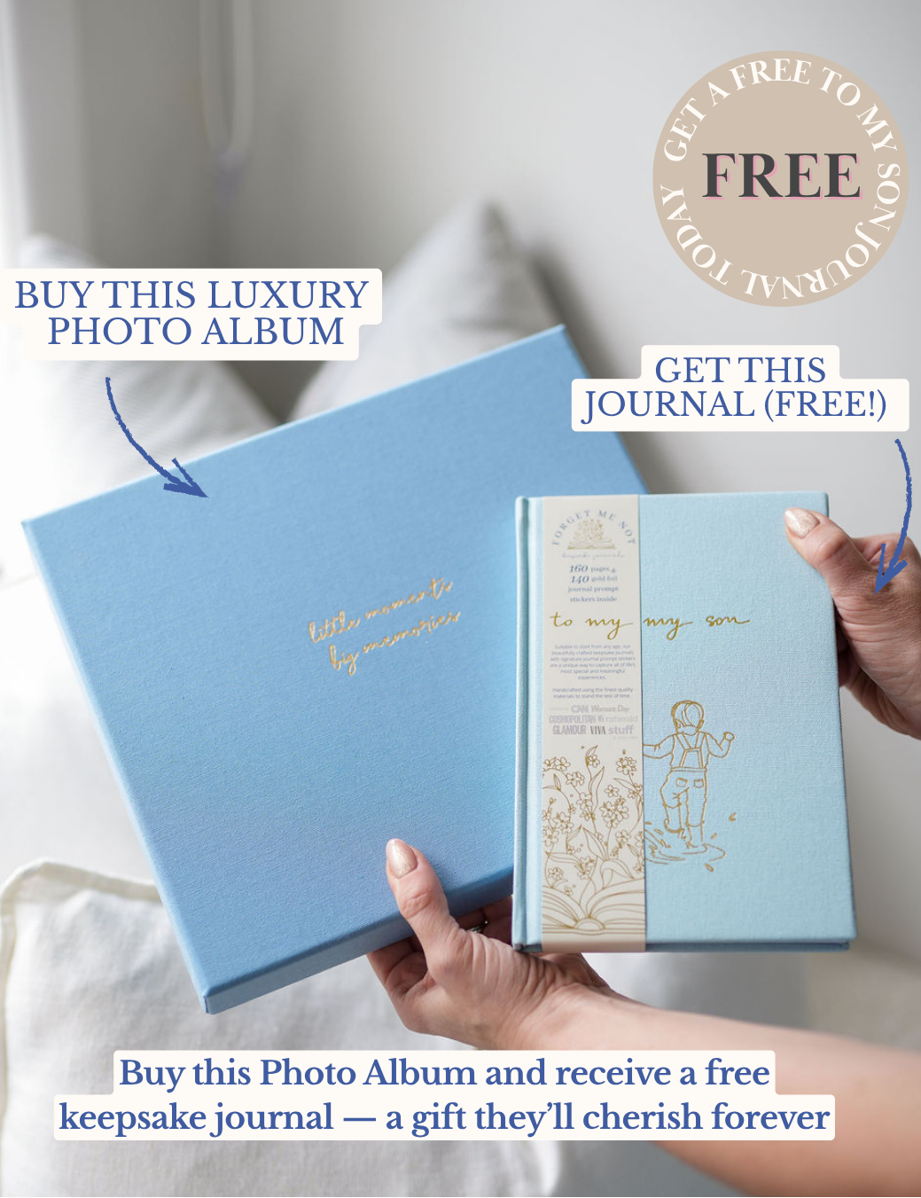 Luxury Photo Album with Free Son Journal