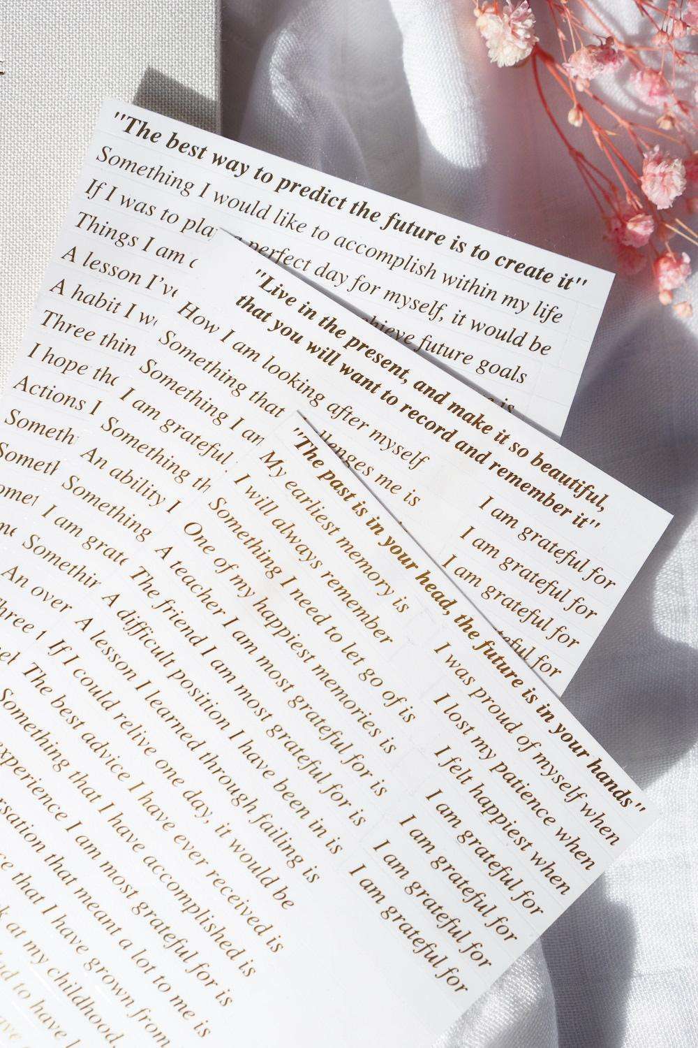 Personalised Gratitude Journal | Note to Self | Illustrated