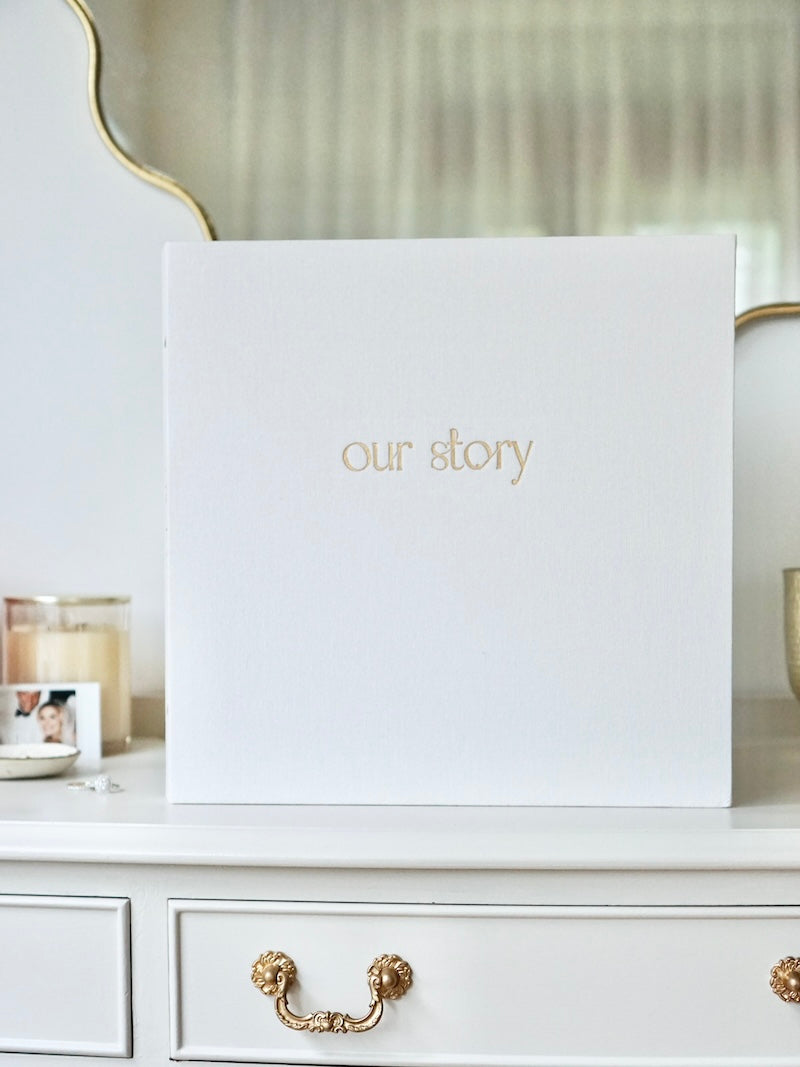 Personalised Wedding Photo Album | Our Story Luxury Self Adhesive Album