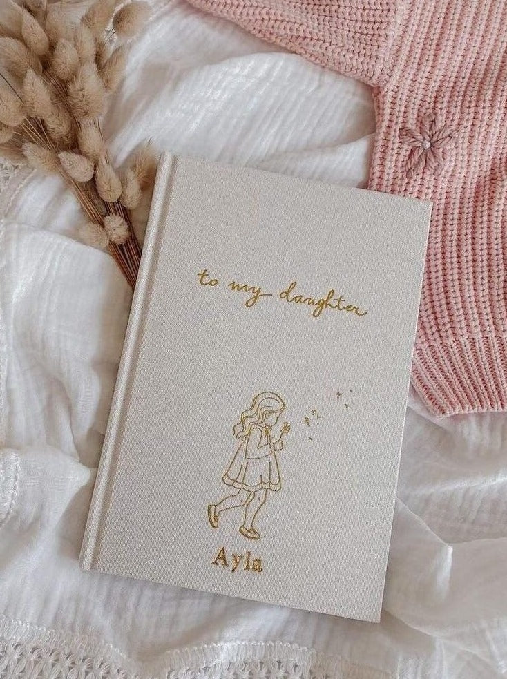 baby journal | to my daughter illustrated | personalised baby gift