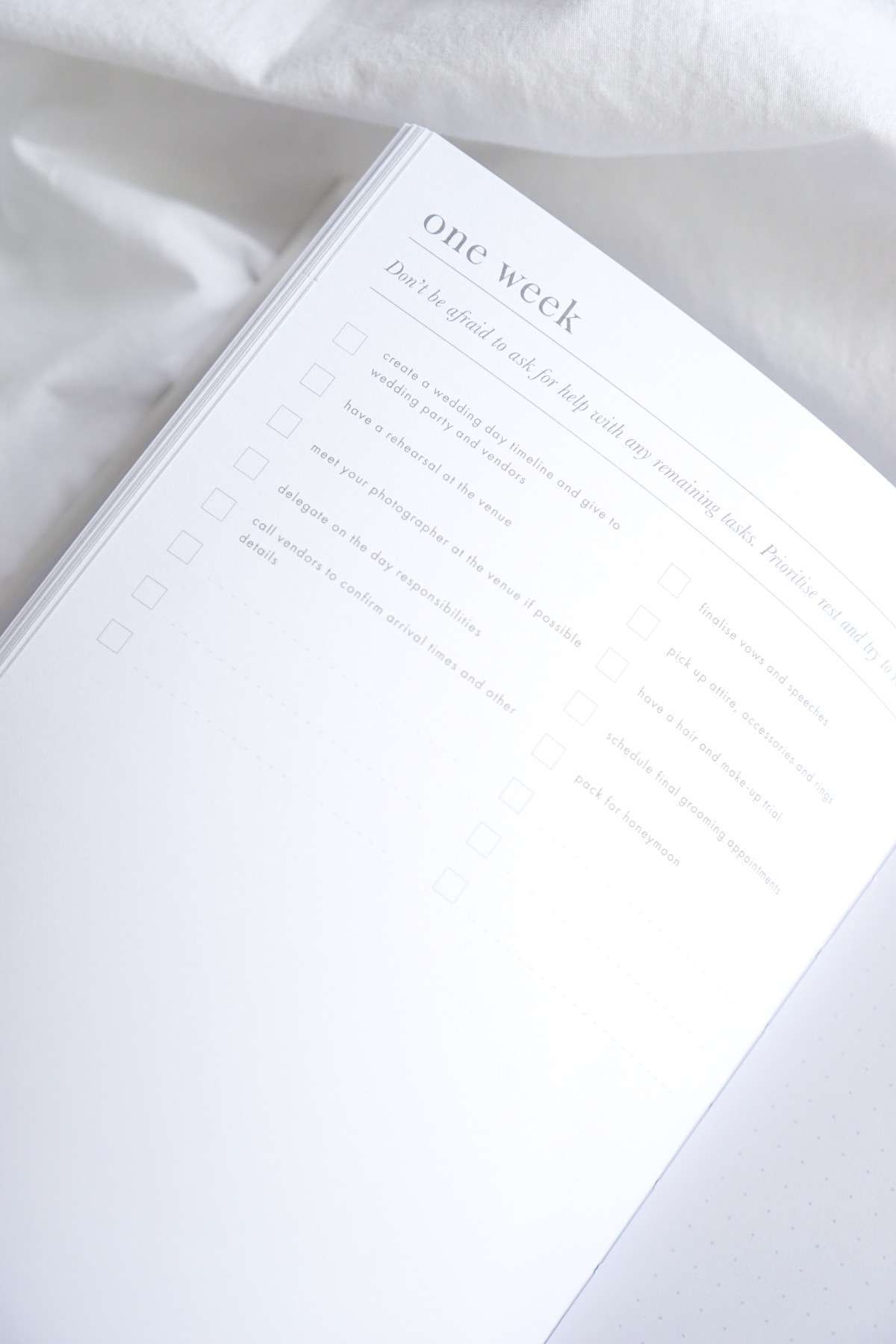 Personalised Wedding Planner Book